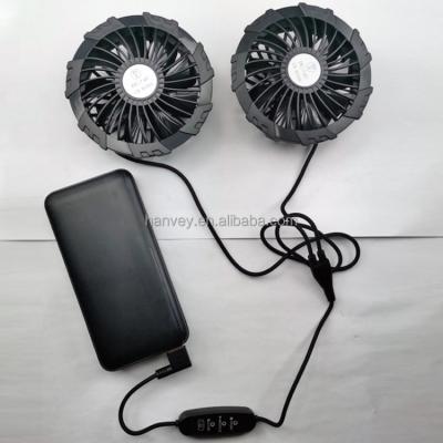 China Thin 5V 7.4V mini USB special portable mobile men's outdoor air cooling coat fan for jacket air conditioning clothes for sale