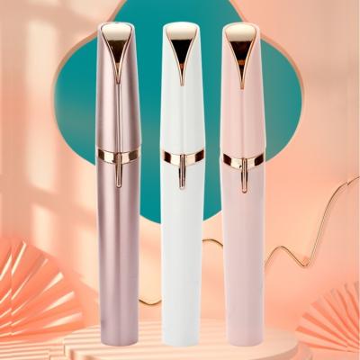 China Mini Shape Electric Mini Eye Brow Shaver Painless Eyebrow Hair Shaving Eyebrow Trimmer Hair Removal Pen Lipstick for sale