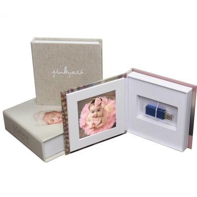 China Handmade Luxury Baby Photo Album Packaging Box for sale