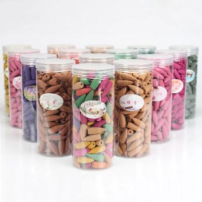 China Chinese Madden 15 Kinds Scent Backflow Incense Cones 168PCS Large Size Incense Waterfall Censer Cones for sale