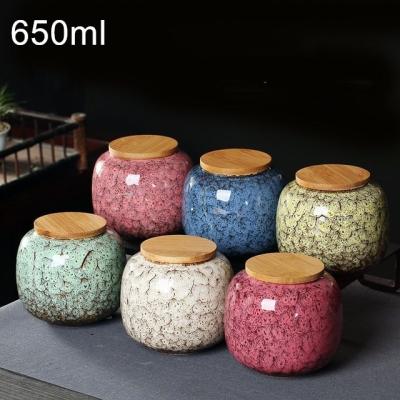 China Sustainable Sugar Coffee Food Container Coffee Canister Kitchen Tea Jar Storage Ceramic Bottles and Jars with Bamboo Lid and Silicone Seal for sale