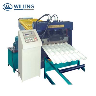 China Popular Steel ROOF Hangzhou Building Material Tile Roofing Roll Froming Machine for sale