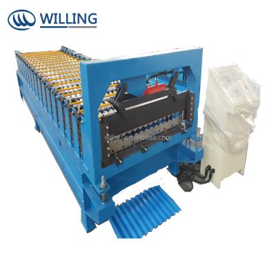 China WALL roof and wall roll forming machine with width 1200mm and thickness is 0.7mm for sale