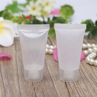 China Cosmetics PE Plastic Material Cosmetics Creams Lotion Packaging Soft Tubes Test Pilot Sample Tube for sale