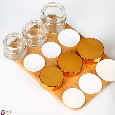 China 15ml 30ml 60ml 50ml 100ml Face Cream Cosmetic Empty Glass Jar for sale