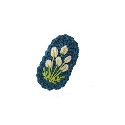 China / Custom Crochet Hangings Hair Bands Beautifully Crafted Floral Designs Hairpins for sale