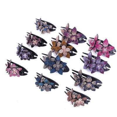 China / Hot Sale Colorful Crystal Hair Clip Female Elegant Hair Clip Fashion Hair Accessories for sale