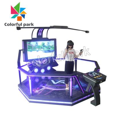 China 2 Players Colorful Park 9d Vr Standing up and Down Battle Gun Shooting Game Simulators for sale