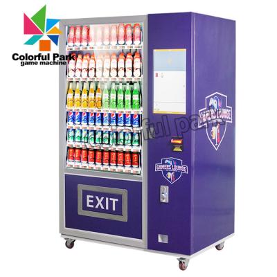 China Coin Operated Vending Machine for Amusement Park Prize Claw Snack Drink Hair Pizza Mini for sale