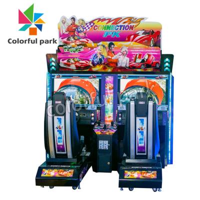 China Colorful Park Racing Game Steering Wheel and Performance for Amusement Game Center for sale