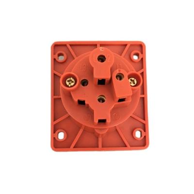 China Ip44 Industrial Splash Proof 32a Grade Waterproof Industrial Socket Outlet Manufacturers for sale