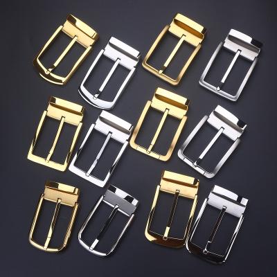 China Luxury Hot Selling Pvd Plating 35mm/39mm Wide Stainless Steel Pin Buckle Luxury Pin Belt Buckles For Men for sale