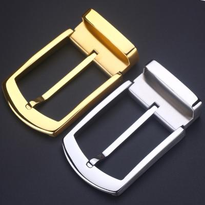 China Luxury Hot Selling Pvd Plating 35mm/39mm Wide Stainless Steel Pin Buckle Luxury Pin Belt Buckles For Men for sale