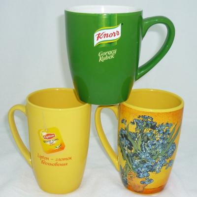 China Viable Wholesale Unbreakable Romantic Soneware Customize 320ML Color Ceramic Mugs With Handle for sale