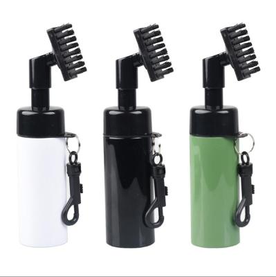 China Wholesale New Custom Logo Golf Club Cleaning Brush Can Store Water Cleaning Brush Golf Water Spray Brush 5.5*5.5*20cm for sale