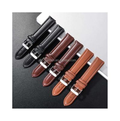 China Punk 2.0 Cowhide Watchband Watch Factory Special Accessories Watch Strap Leather Watchband Chain Genuine Leather Plain Watch Band for sale