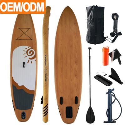 China RVDAYS New Unisex Wooden Paddle Board Accessories Paddling Inflatable Sip Board Purchase Longboard Surfboard For Ocean Waters for sale