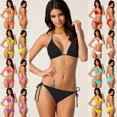 China Sexy string thong bikini set women micro bikini swimwear plus size cheap triangle QUICK DRY and hot beach wear bikini for sale