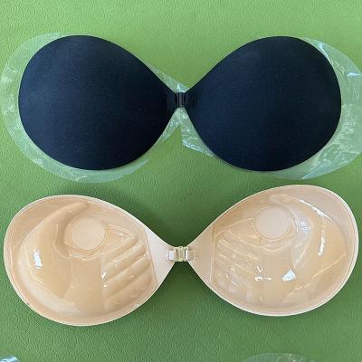 China QUICK DRY palm shape waterproof reusable silicone self adhesive breast lift up invisible sticky bra for women for sale