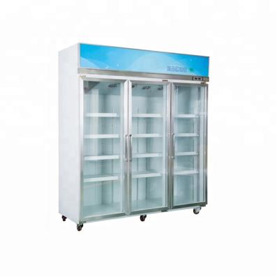 China COMPRESSOR 5--20C Chinese Herbal Medicine Cabinet Door Medicine Storage Vertical Luxury Glass Pharmacy Refrigerator for sale