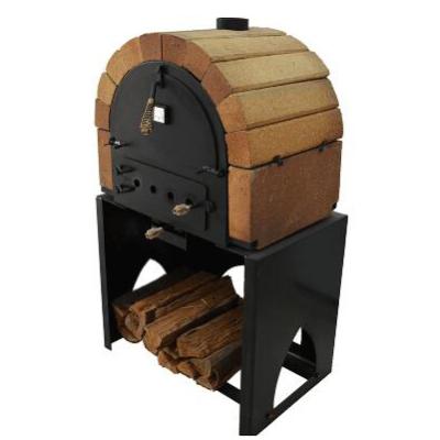 China Commercial 2 Layers Commercial Small Size Wood Charcoal Oven For Western Restaurant Bakery Wood Shop Pizza Fire for sale