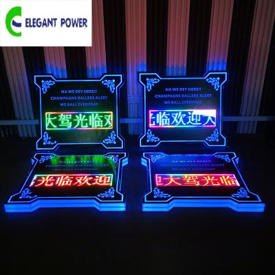 China Custom Digital Acrylic Program Sconce NAME SWITCH LETTER BOX PAD PAD for Nightclub Bar Lounge for sale