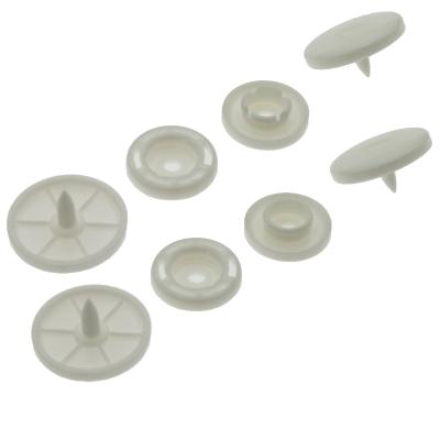 China Viable Fast Shipping White Color Plastic Snap Buttons Plastic Snap Button For Plastic Bag for sale