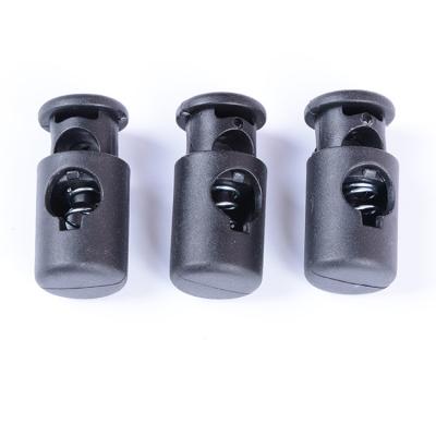 China Small plastic plugs wholesale nickel free of rope, plastic stopper for elastic rope for sale