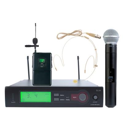 China UHF Saxophone SLX4BETA58 SLX24 SLX4 SM58 SLX4BETA58 SLX24 SLX4 SM58 Clear Sound Saxophone UHF Lavalier Wireless Microphone Mic System Live Microphone Wireless Microphone for sale