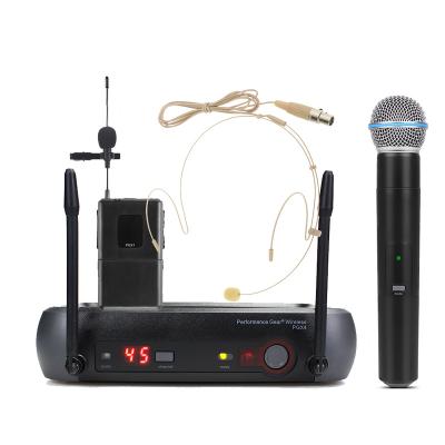 China Clear Sound pgx24beta58a PGX24 PGX4 BETA58 SM58 with WL93 Headset Karaoke Machine with Microphone Wireless UHF Professional for sale