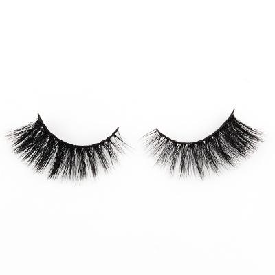 China Natural High Quality Long Tapered Mink Lashes Super Fluffy Faux Mink Eyelashes Hot Bulk Mink Eyelashes for sale