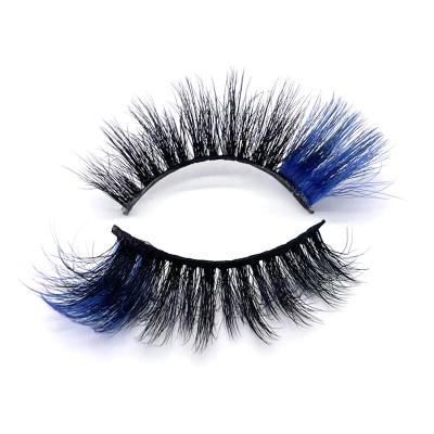 China 2022 popular color tail eyelashes 3d style real mink eyelashes very comfortable and fluffy mink eyelash wholesale mink eyelashes for sale