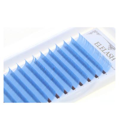 China High Quality Long New Fashion Color Eyelash Extensions Fluorescent Color Eyelash Extension Seller Natural Individual Eyelash Extension for sale