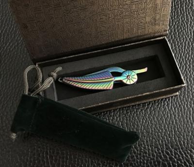 China Pocket Knife Coloful Rainbow Engraved Small Gift Box Pocket Knife for sale