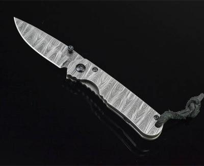 China Mini Folding Blade Knife Hunting Knife Damascus Steel Handle Pocket Knife Damascus Blade Steel Knife for sale