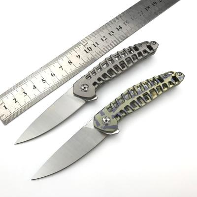 China Folding Steel Titanium Combat Combat Knife AEB-L Handle Utility Knife for sale