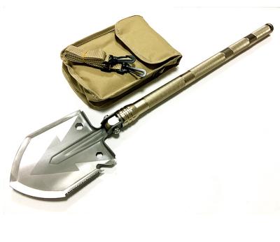 China Wholesale Anti-skid Survival Steel Military Camping Handle Multifunctional Folding Shovel for sale