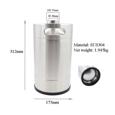 China Keep Beer Fresh And Carbonated Colorful CO2 Pressurized Keg 5 Lt Beer Coupler s Sports Bottle for sale