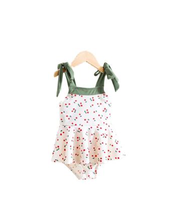 China Breathable Innovative Products Little Little Princess Cherry Blossom One Piece Swimsuit for sale