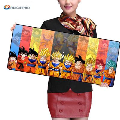 China 100% Non-Toxic Eco-Friendly Factory Custom Design 3D Dragon Ball Z Anime Stitched Extended Mouse Pad for sale