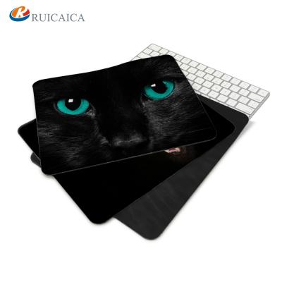 China 100% Eco-friendly Mouse Pad Black Cats Style Custom Printed Mouse Pads, Customized Shape Mouse Pad Custom Mouse Pad for sale