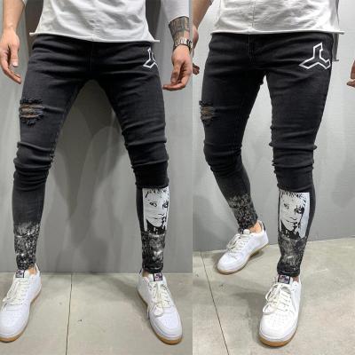 China QUICK DRY Men Fashion Mezclilla Vaquero Ripped Denim Pencil Jeans Pantalones De Jeans For Men Pants for sale