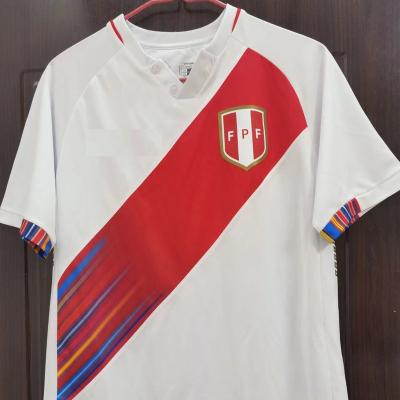 China Home Peru Camiseta Soccer Jersey Breathable Futbol Away Soccer Wear Uniform Shirts Sport Thai Thailand Quality for sale