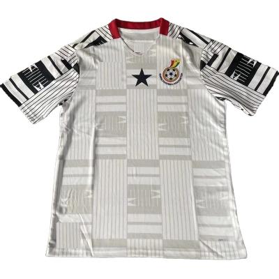 China Ghana Thai Quality Home Away Soccer Jersey Football Wear Thailand Quick Dry Uniform Shirts for sale