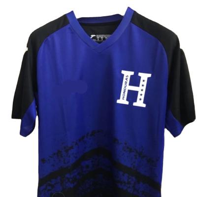 China Breathable Camiseta de futbol Soccer Jersey Shirts Jersey Sportswear Honduras Sportswear Uniform Wear for sale