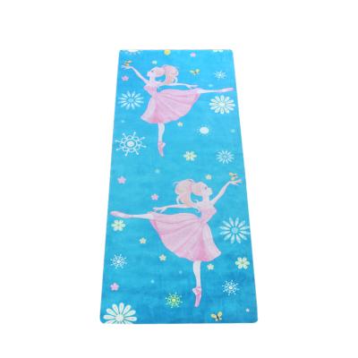 China Sweated Hot Selling Eco - Friendly Suede Yoga Absorption Natural Rubber Non - Slip Mat for sale