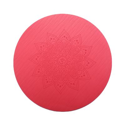 China Absorption Yoga Mat Printed Custom Suede Circular Eco Friendly Yoga Mat for sale