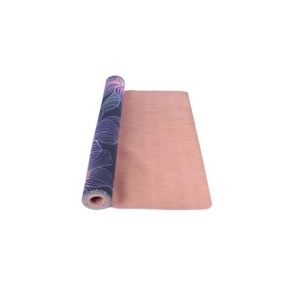 China Sweat Absorption Natural Outdoor Wholesale Printed Eco-friendly Suede Yoga Mat for sale