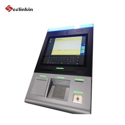 China SDK OEM ticket machine supplier computer display cashless wifi payment terminal touch screen cashless refill wall mounted kiosk for sale