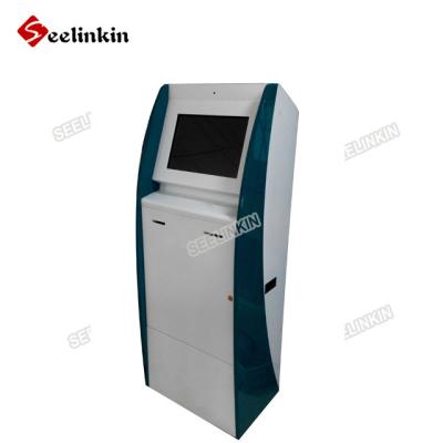 China China Indoor Touch Screen Kiosk With Bill Acceptor And Card Issuing Bill Payment Kiosk for sale